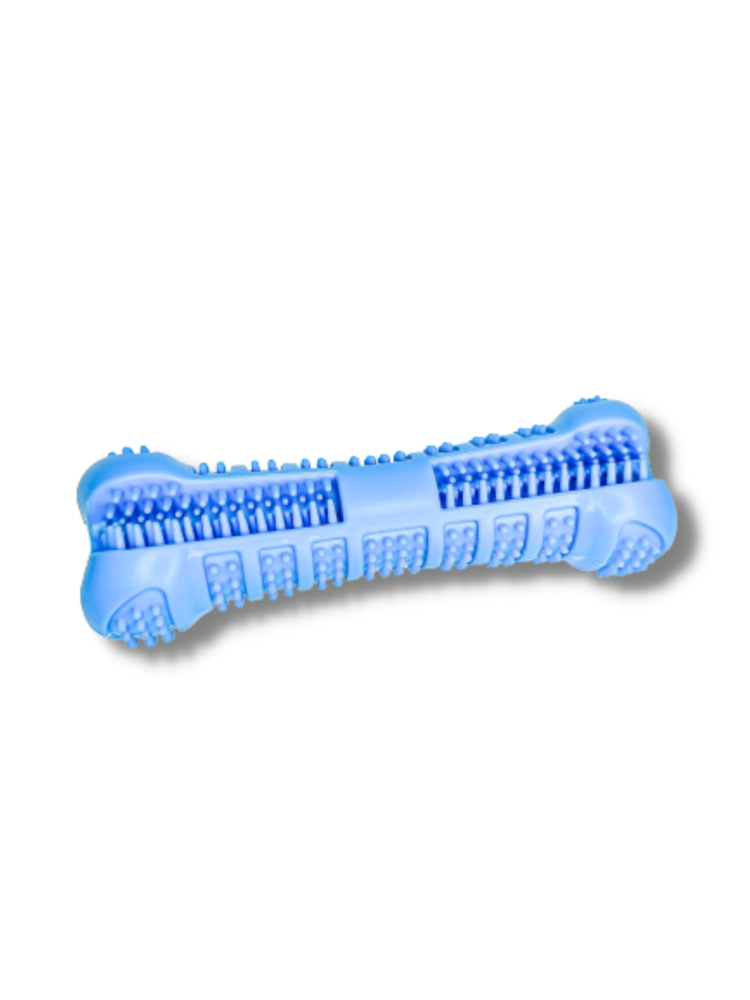 Crochet Dog Bone (Blue): Organic Dog Toy, Dog Teeth Cleaning